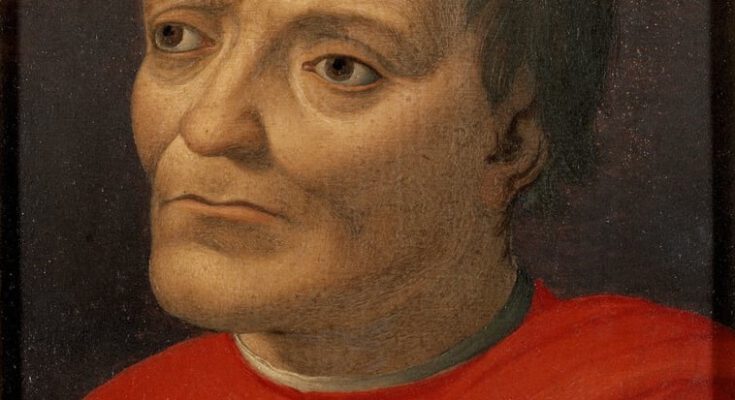 Giovanni di Bicci de’ Medici. Posthumes Porträt aus dem 16. Jahrhundert, auf der Dateiseite der Bronzino-Werkstatt zugeordnet. Mit 758 × 1006 Pixeln nur begrenzt für große Titelbilder geeignet.